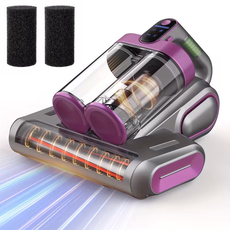 Cordless Handheld Mattress Vacuum Cleaner with UV Light, 16KPa Suction & HEPA Filtration