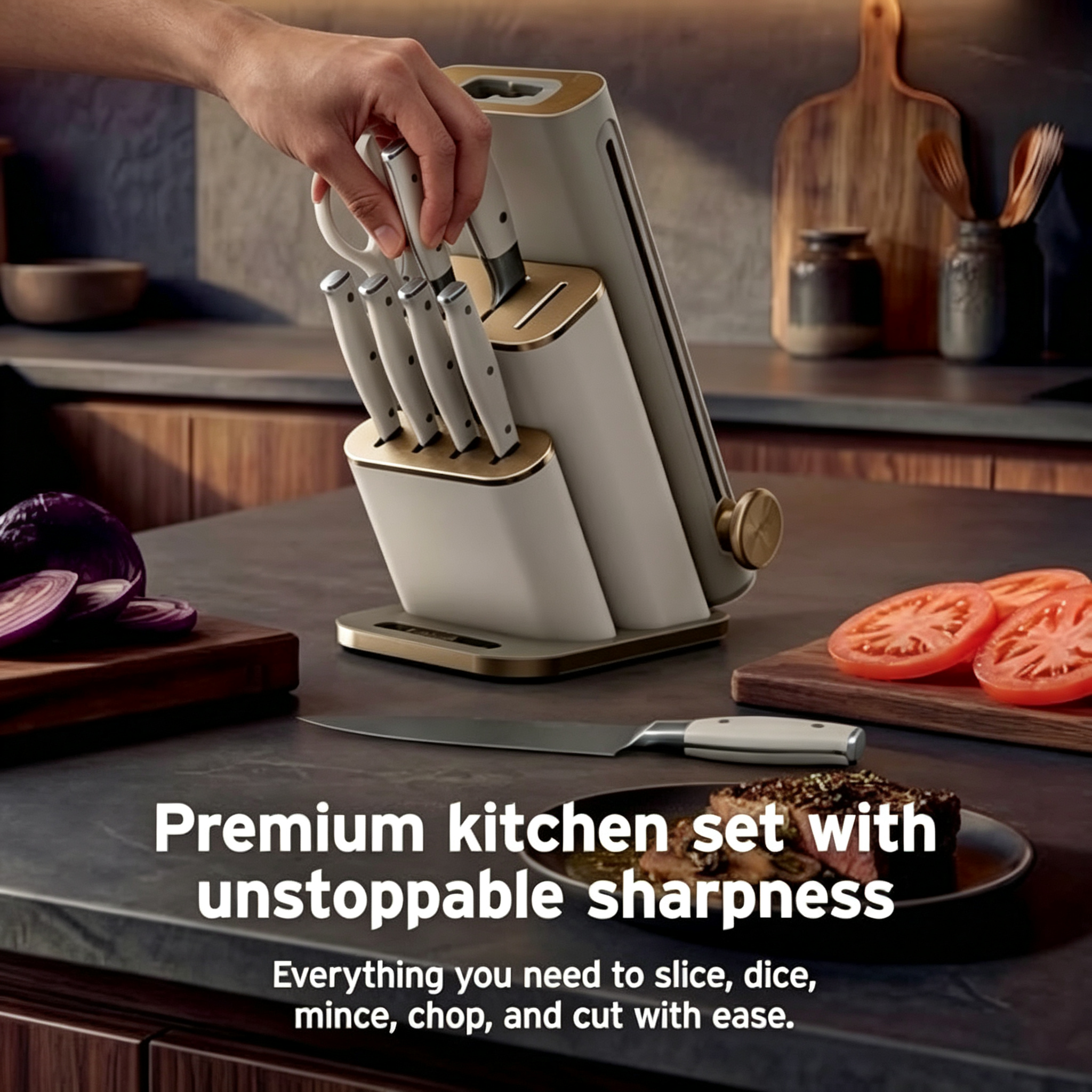 10-Pc German Steel Knife Set