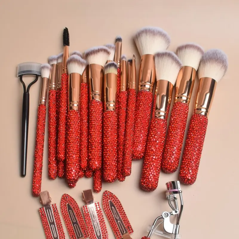 32-Piece Soft Makeup Brushes Complete Kit with Decorative Gift Box