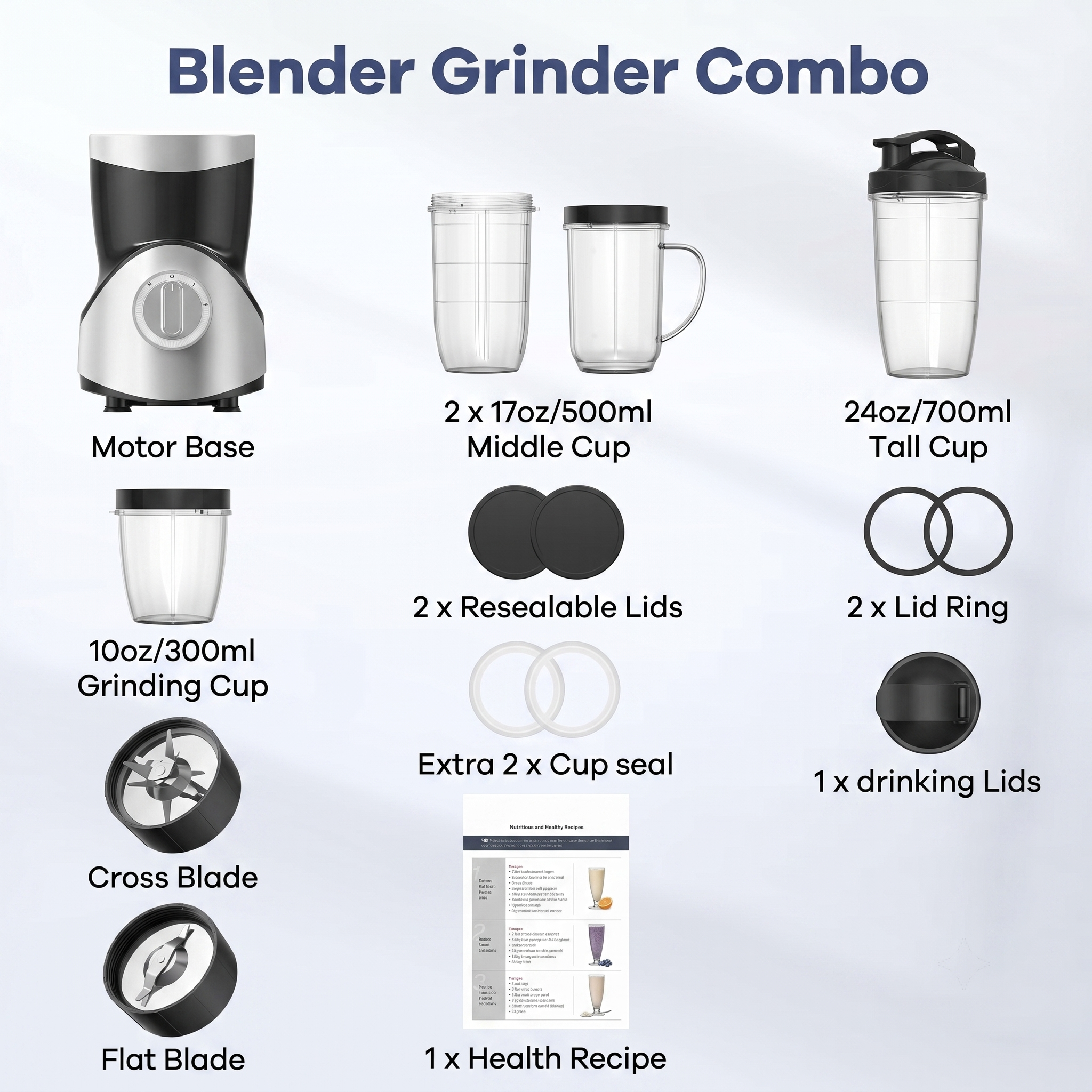 Smoothie Blender, Blender for Shakes and Smoothies