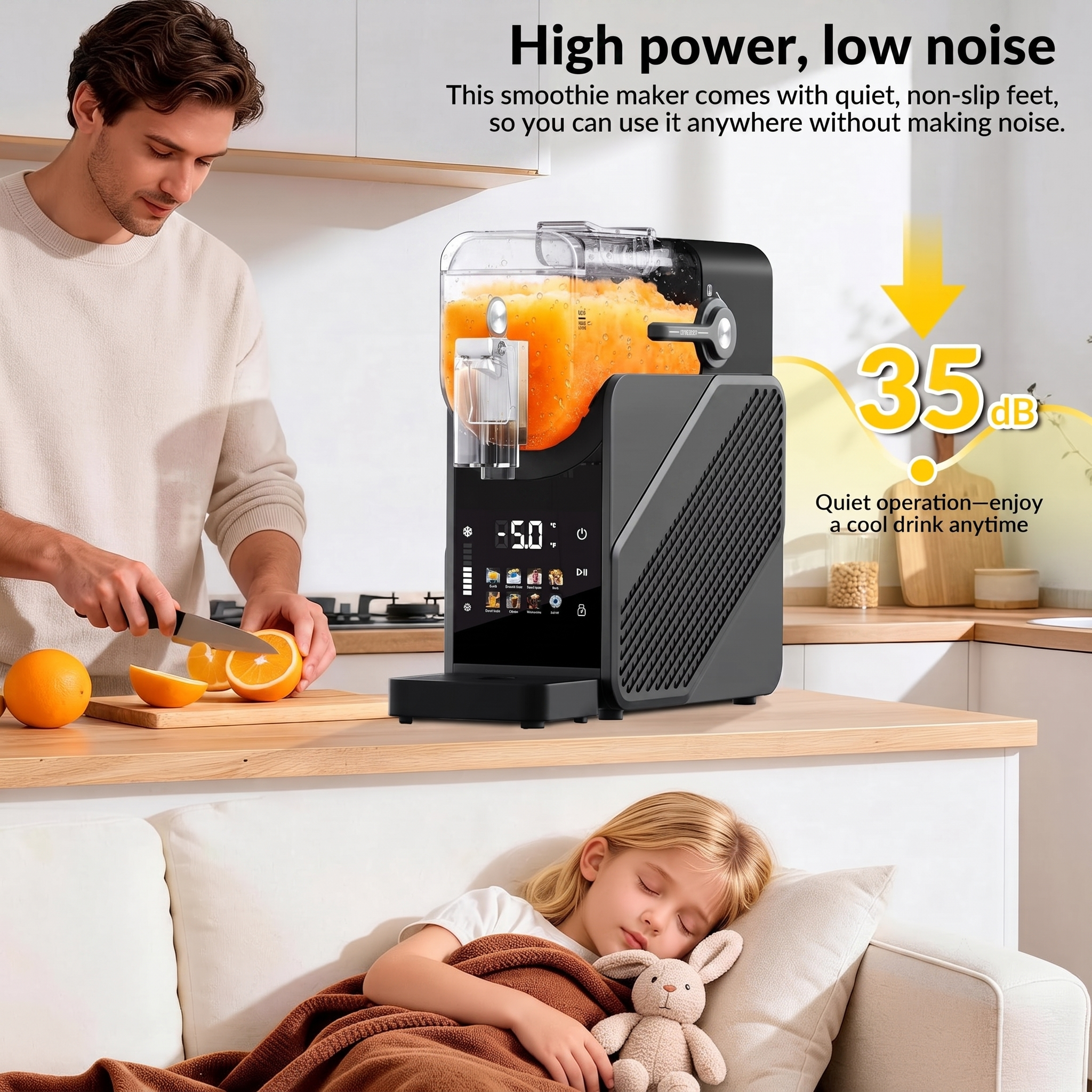 Slushie Machine 88 oz, 7-in-1 Slushy Machine for Home
