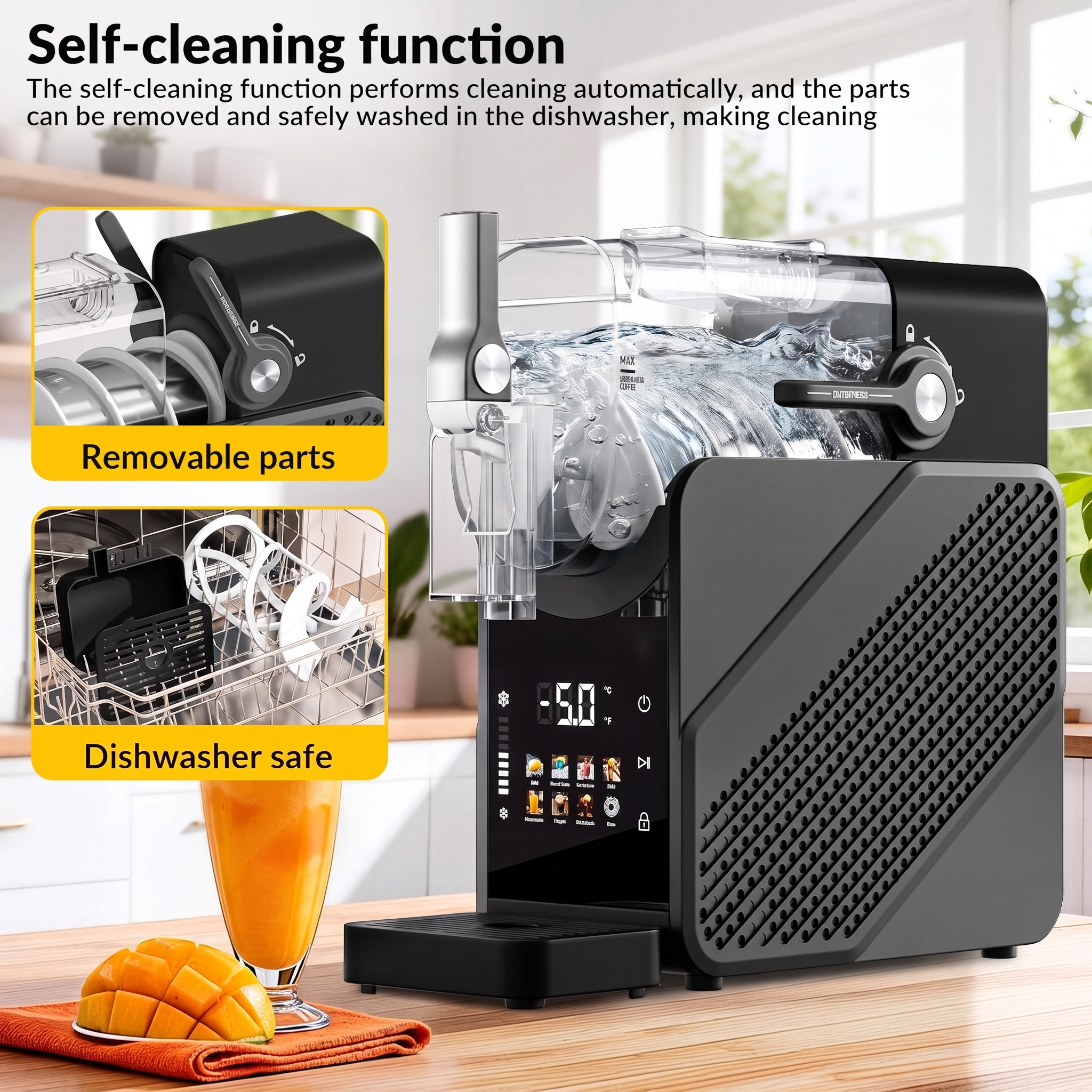 Slushie Machine 88 oz, 7-in-1 Slushy Machine for Home