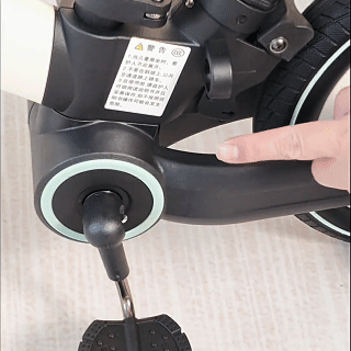 Easy assembly pedal storage