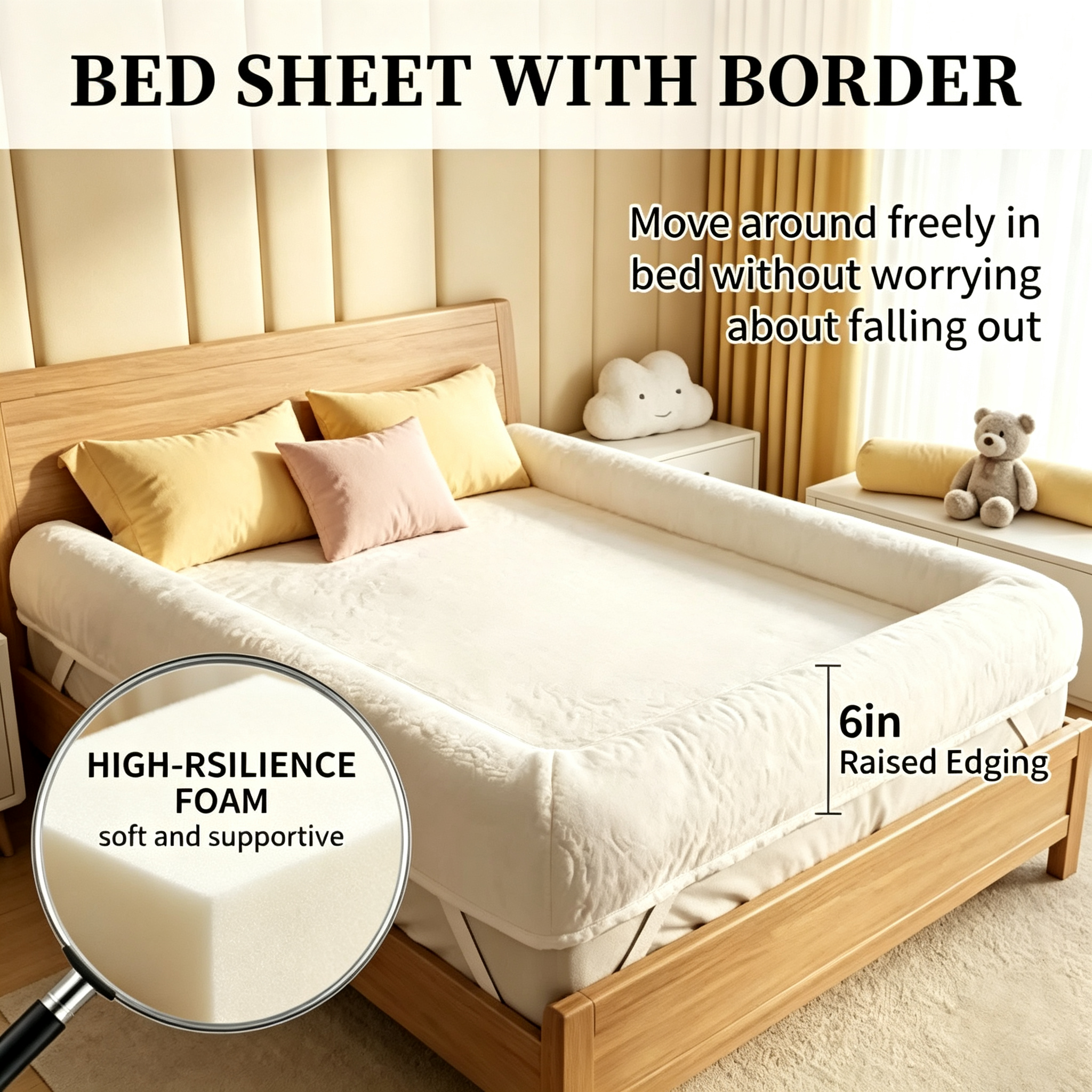 Bed Sheet with Border 