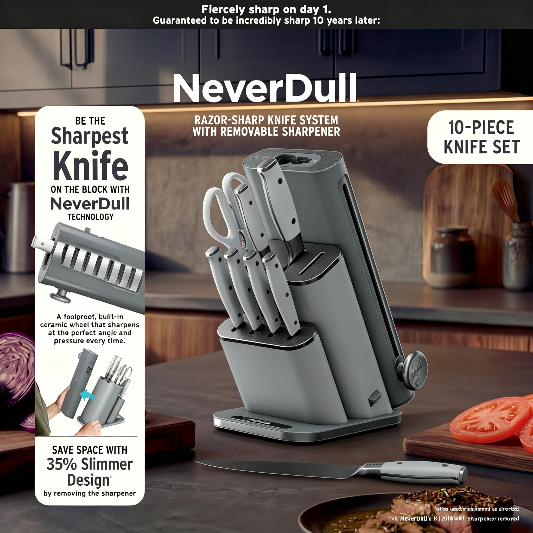 10-Pc German Steel Knife Set
