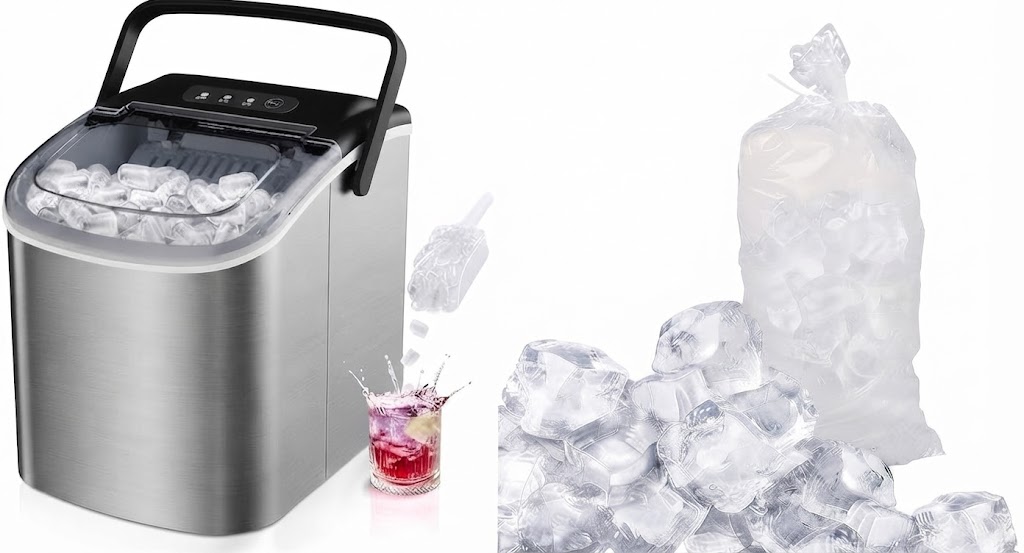 Countertop Ice Maker Machine with Handle