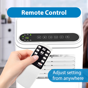 Remote control for adjusting settings from anywhere in the room