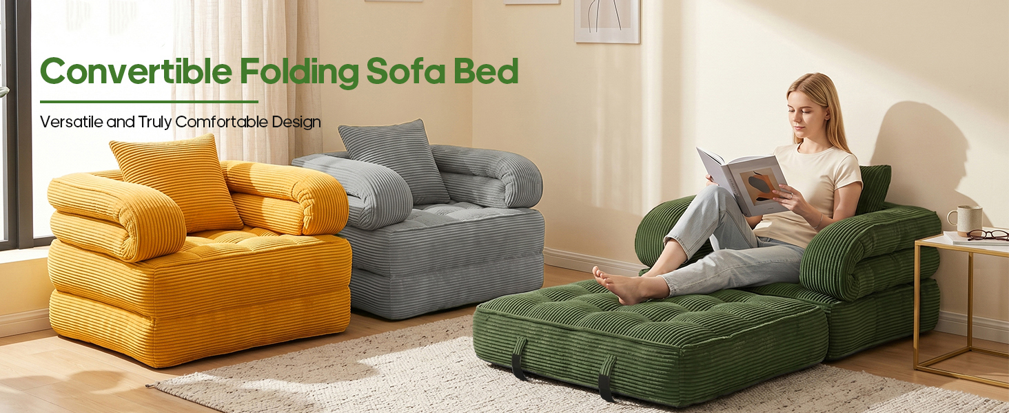 Folding Sofa Bed Convertible Sleeper Chair