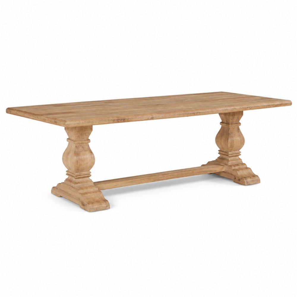 Mesa de comedor de madera de roble 180x90x75 cm
