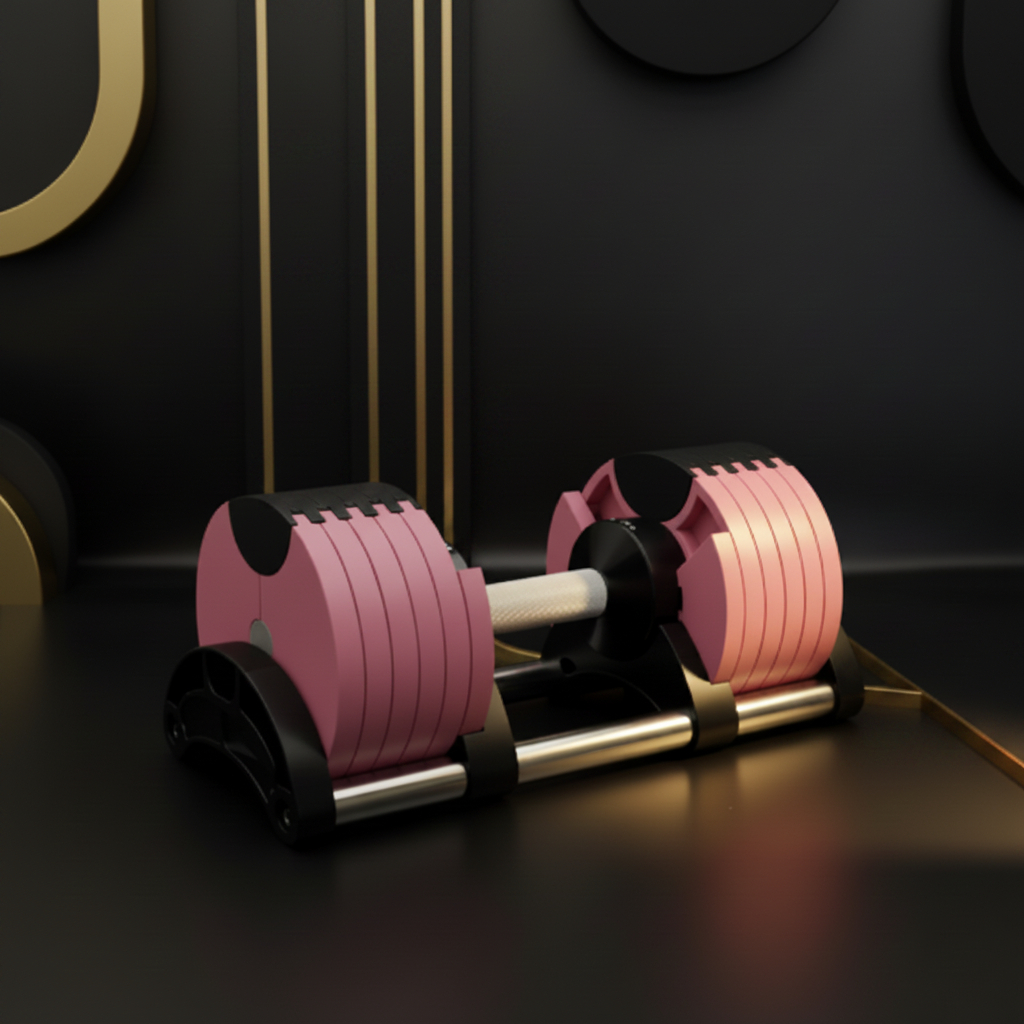 🎉( CLEARANCE SALE ) 🎉✨Adjustable Dumbbell 90lbs Dumbbells Pair and Stand