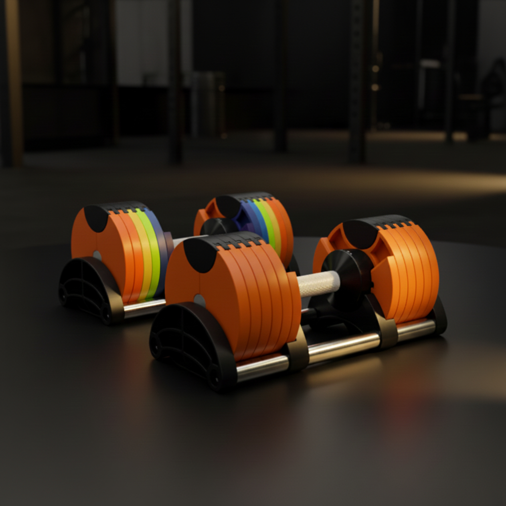 🎉( CLEARANCE SALE ) 🎉✨Adjustable Dumbbell 90lbs Dumbbells Pair and Stand