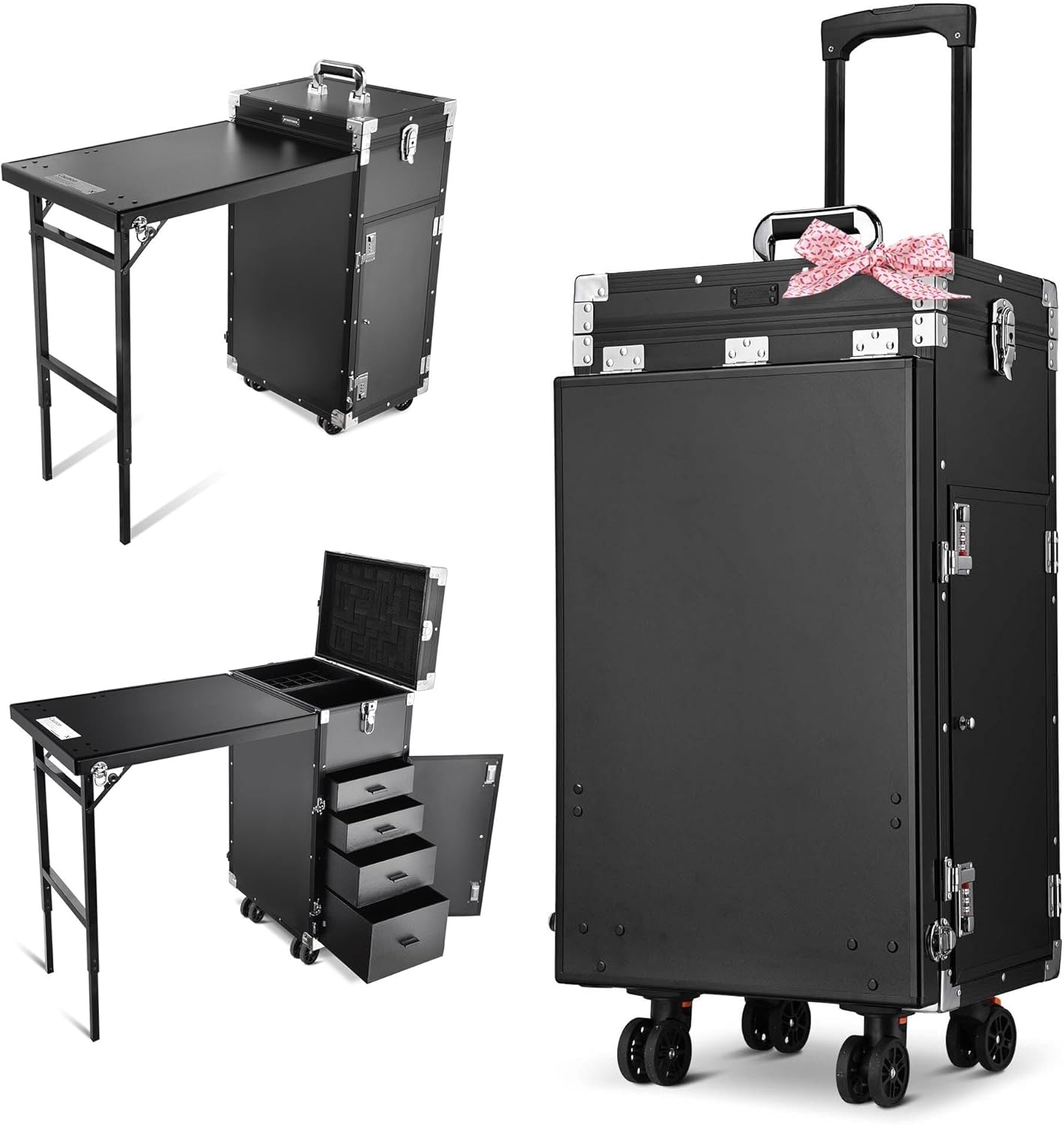 🎉Anniversary Sale - Rolling Manicure Table Makeup Station!