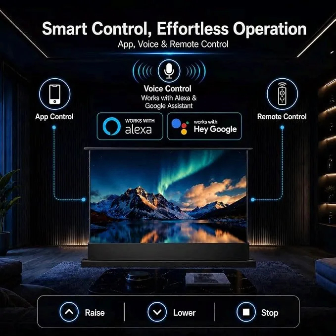 Electric Video Projector Screen