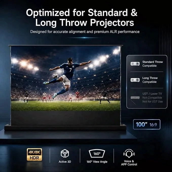 Electric Video Projector Screen