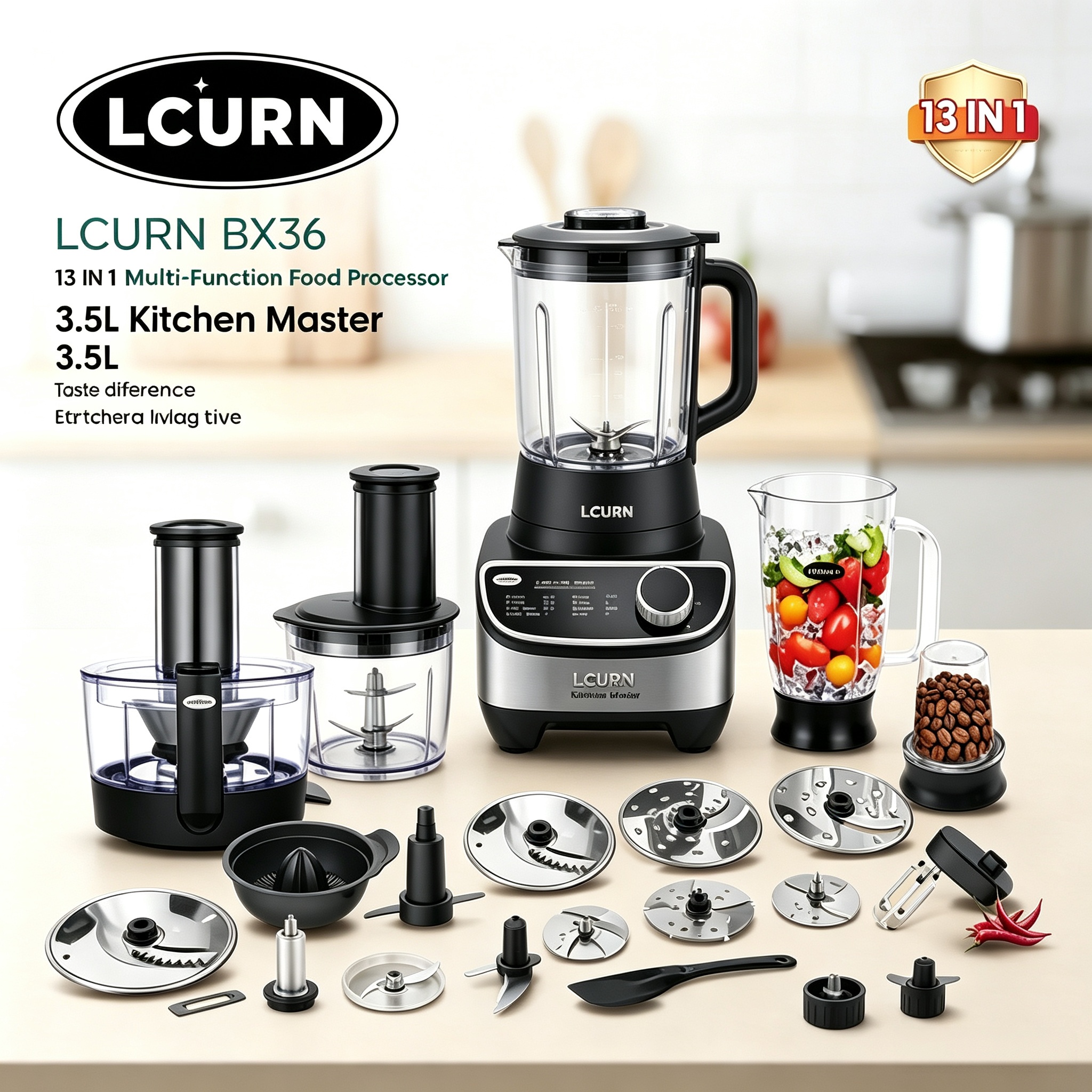 🔥Factory Promotion🔥13 IN 1 Multi-Function Food Processor | 3.5L Kitchen Master