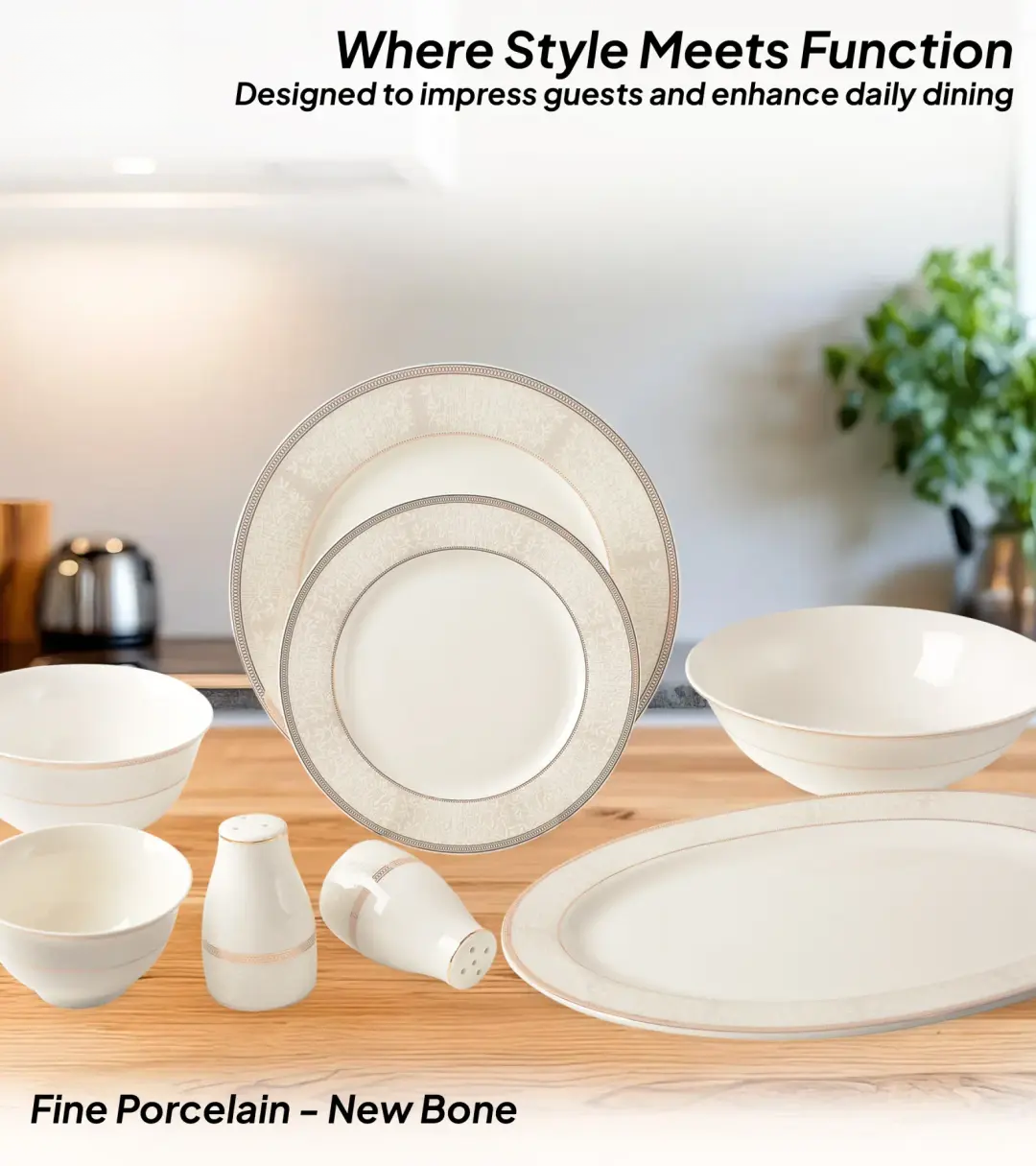 29 Pcs Fine Porcelain Dinner Set