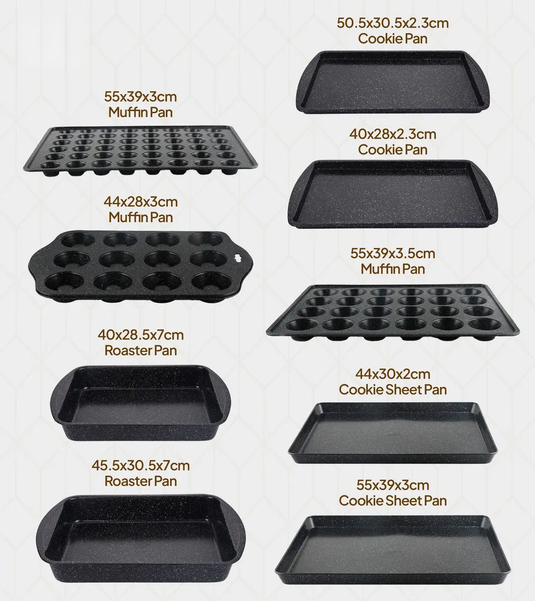 Non Stick Cake Mold Set for Cooking Bakery Products