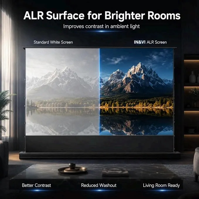 Electric Video Projector Screen