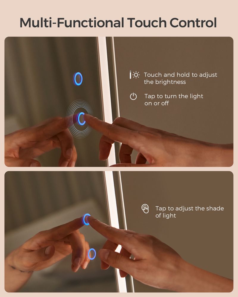 LED Mirror Jewelry Cabinet Standing