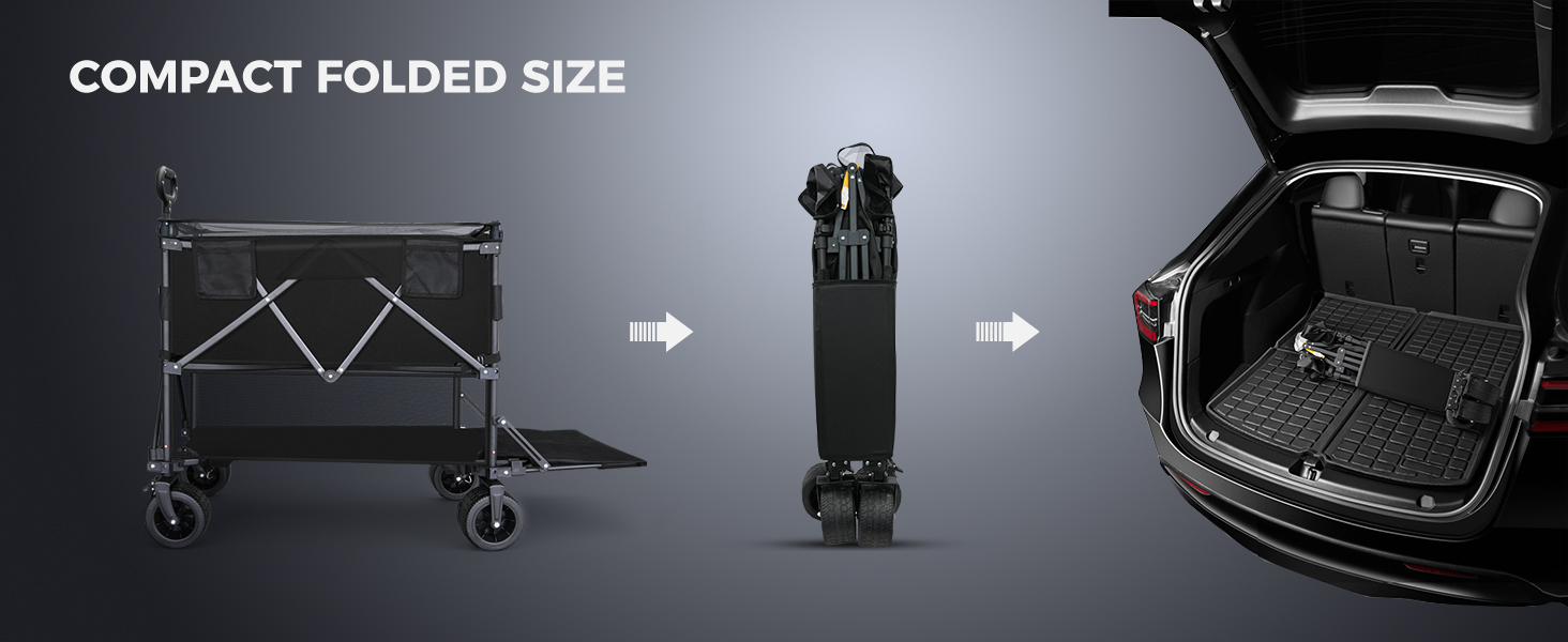 folding wagon cart with wheels
