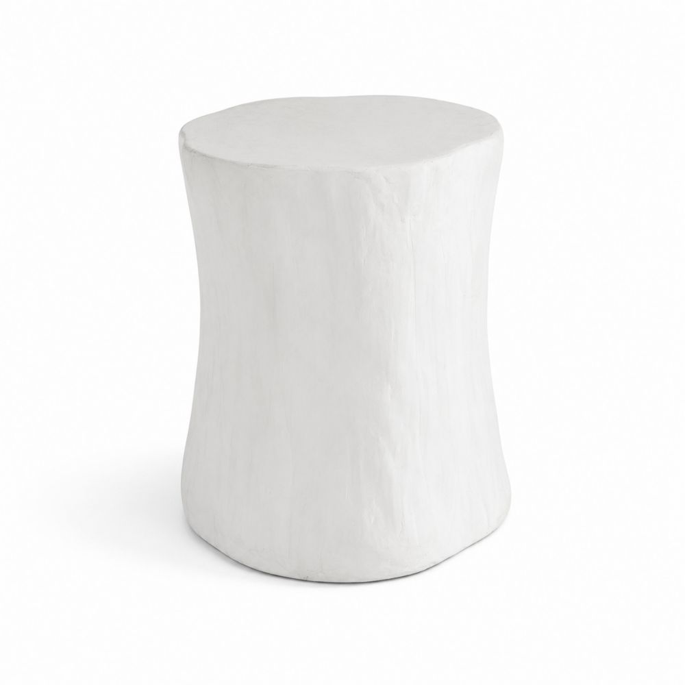 Tavolino da esterno in resina bianca 45 cm-Casmiron
