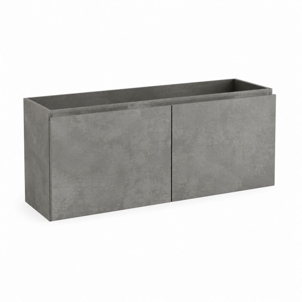 Mobile sottolavabo in MDF Grigio 120x50x45 cm-Casmiron