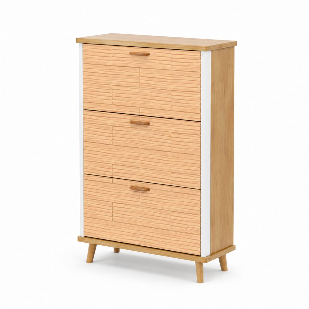 Scarpiera in Legno MDF con 3 Ante-Casmiron