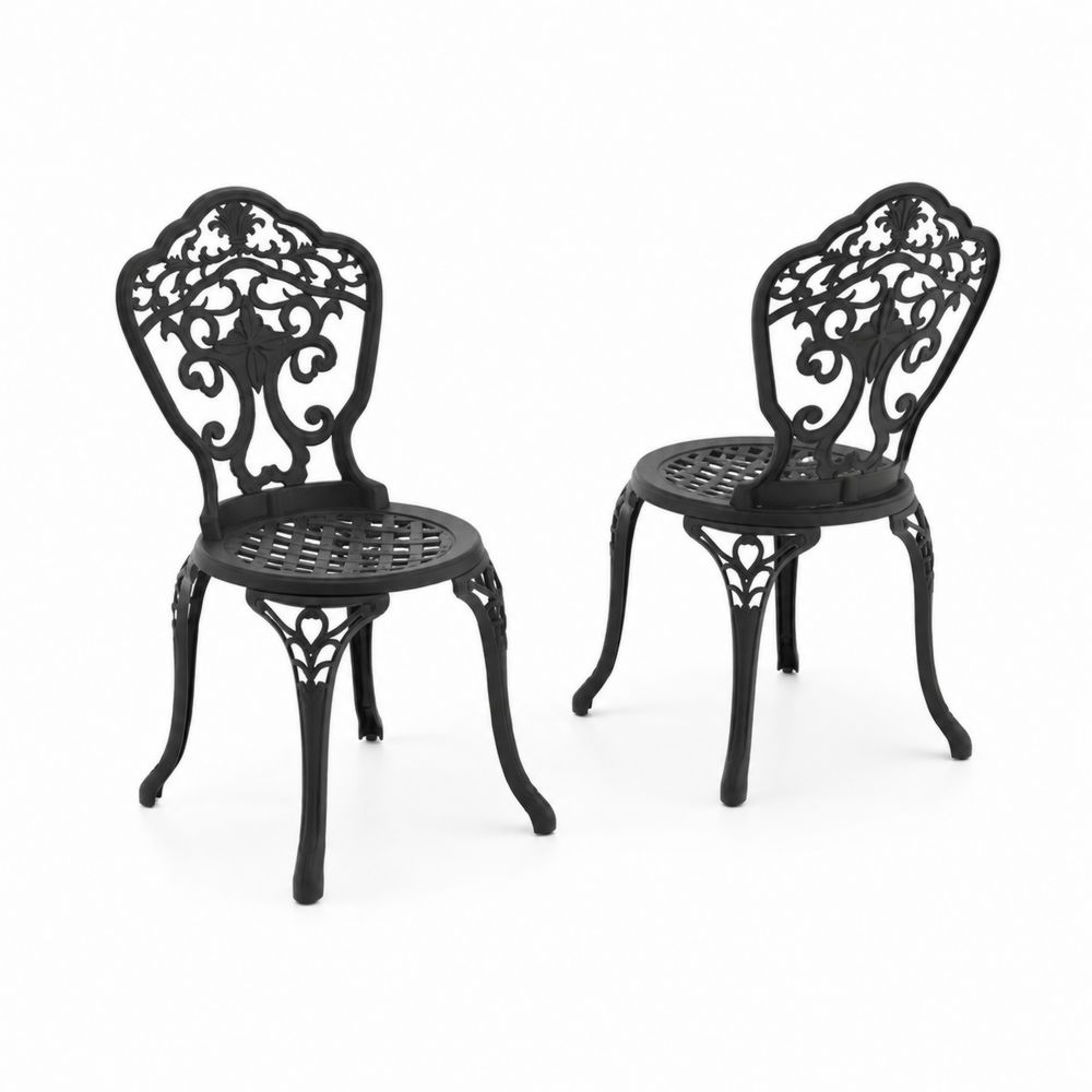 Sedie da giardino in alluminio, set di 2-Casmiron