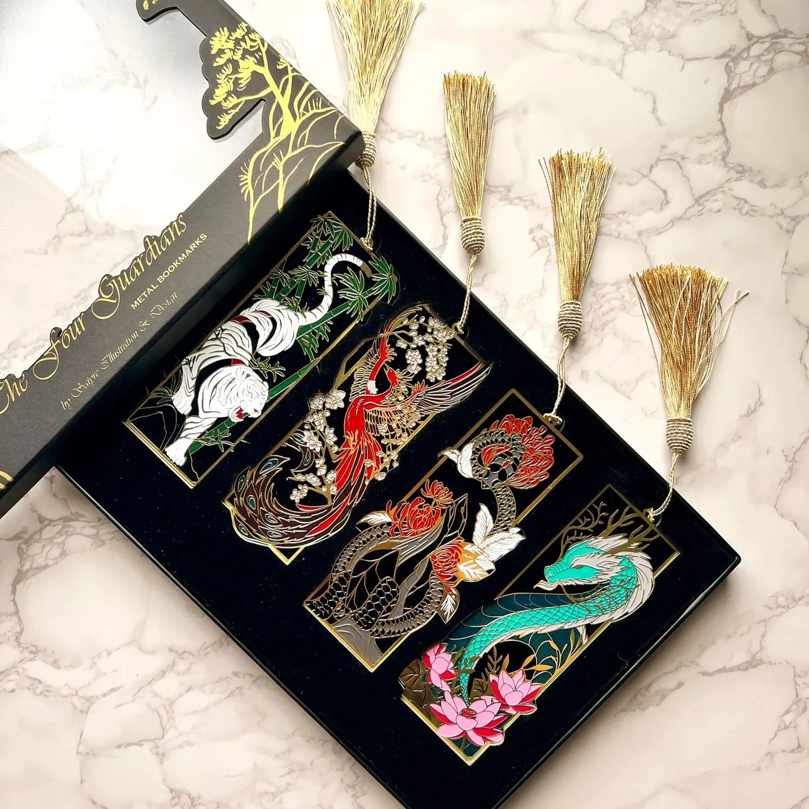 THE FOUR GUARDIANS METAL BOOKMARK BOX SET