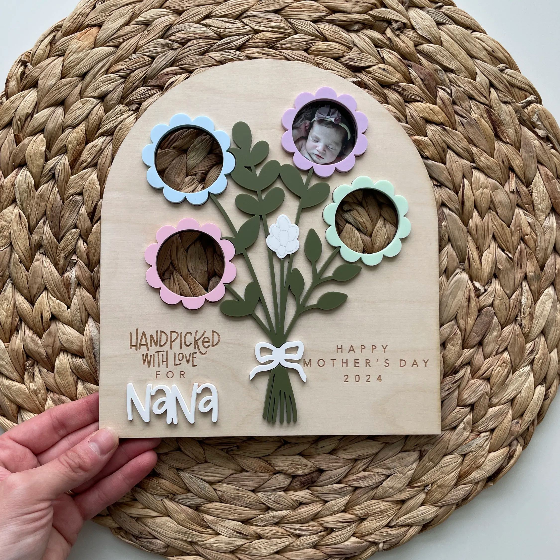 Mother's Day Flower Photo Sign