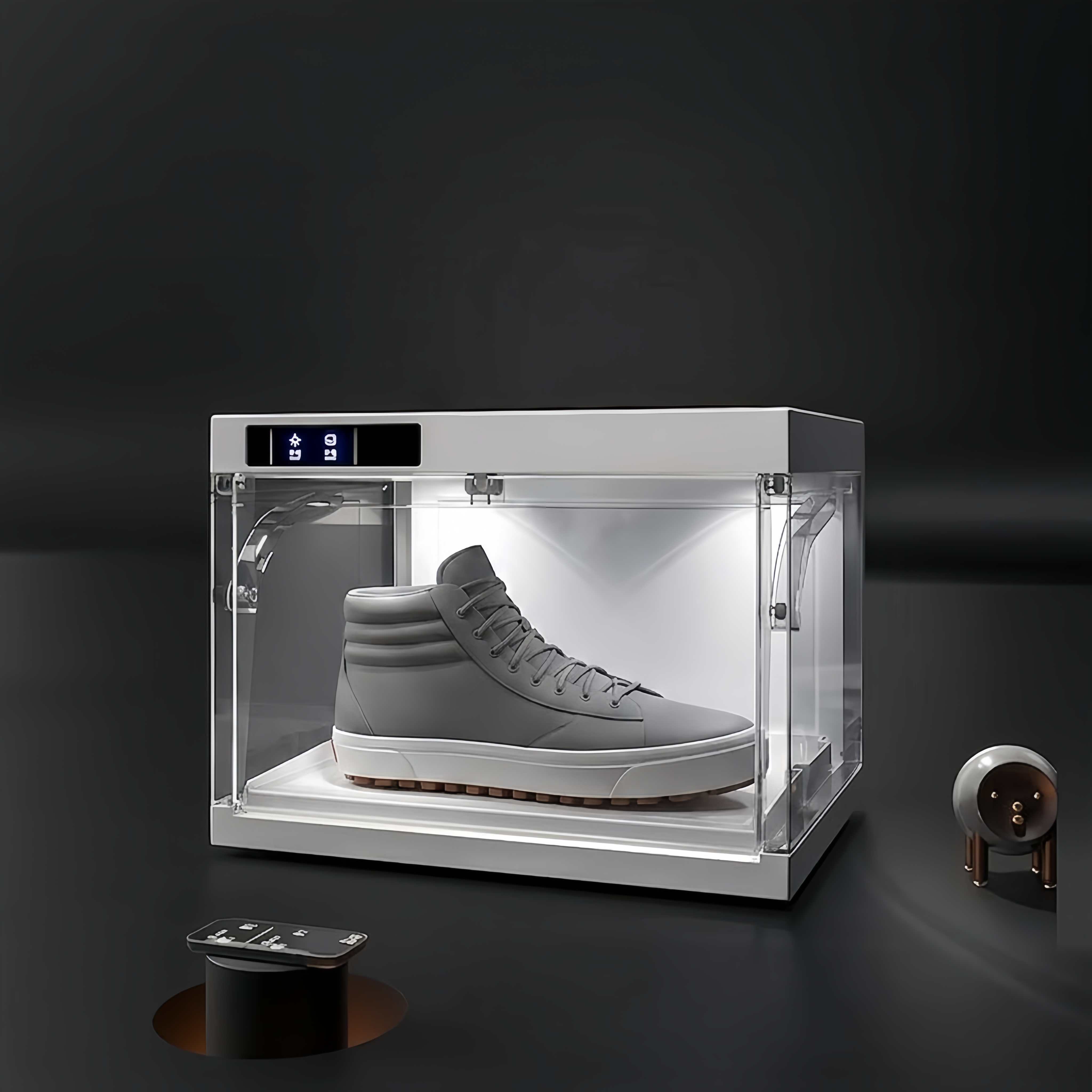 LED Smart Sneaker Display Case with Lighting 1 Pack