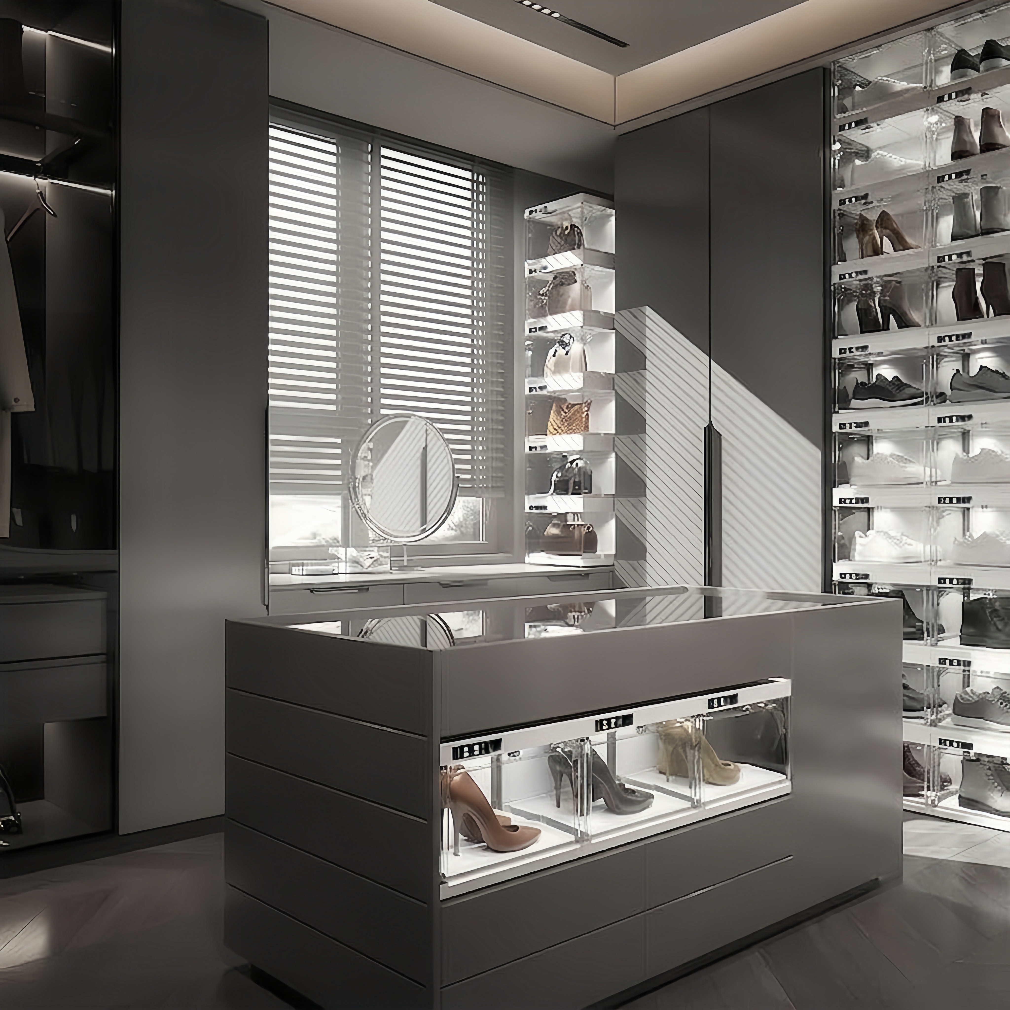 LED Smart Sneaker Display Case with Lighting 1 Pack