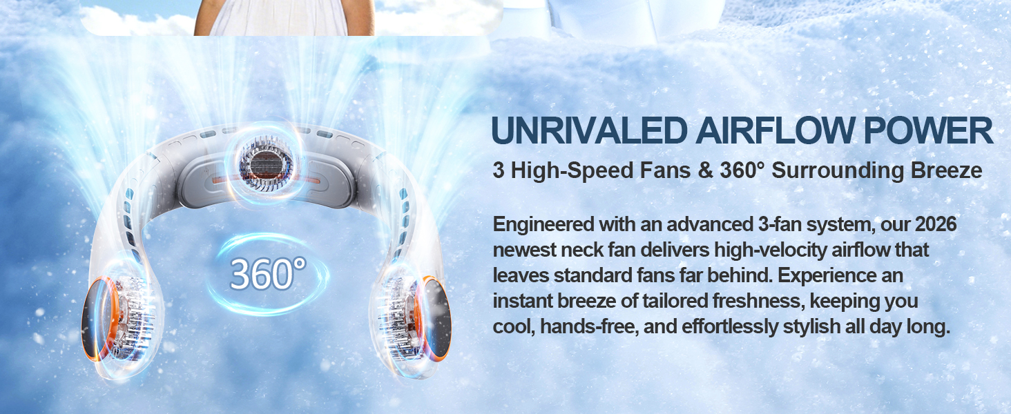 Portable Neck Fan Rechargeable