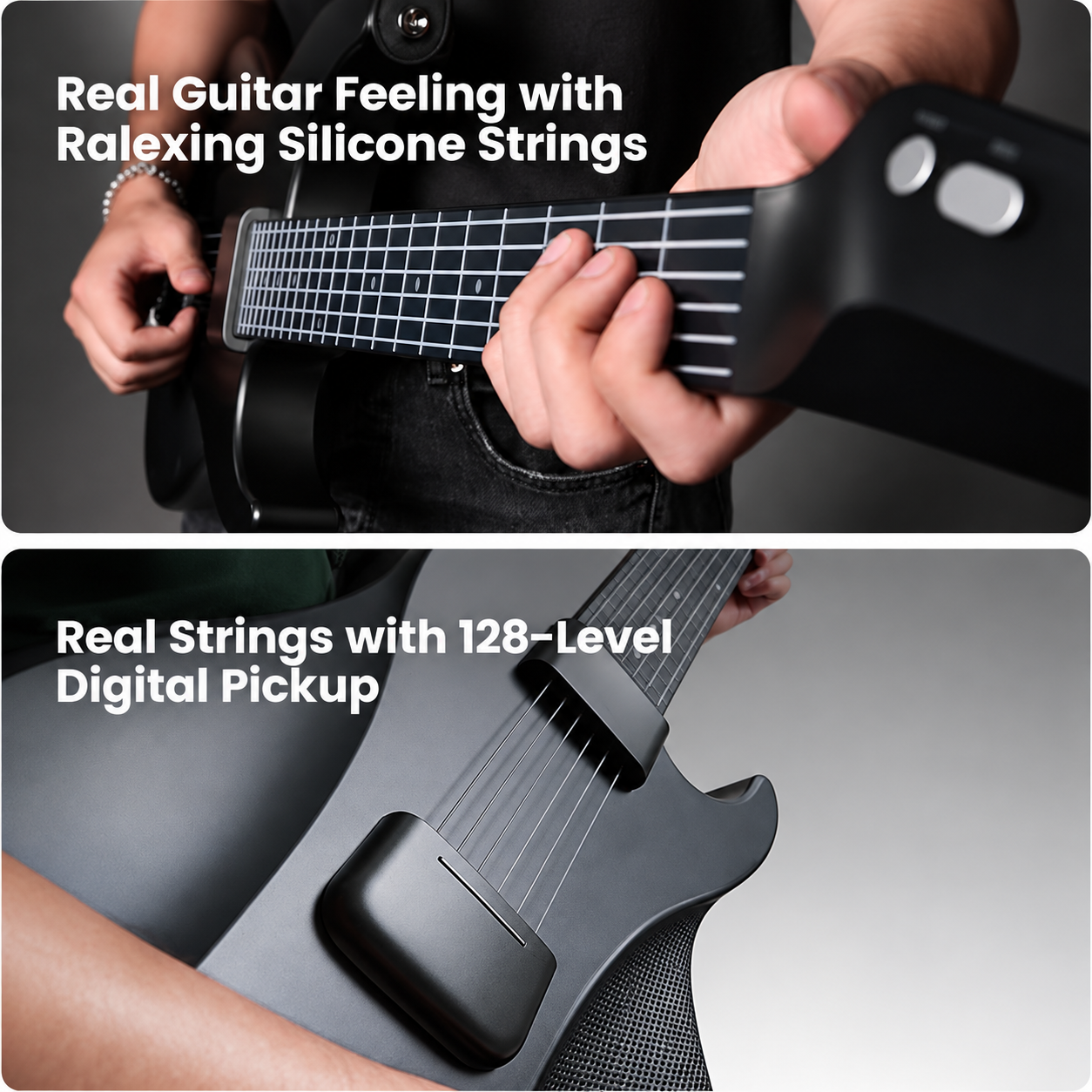 RIFFORA Smart Silicone String Travel Guitar