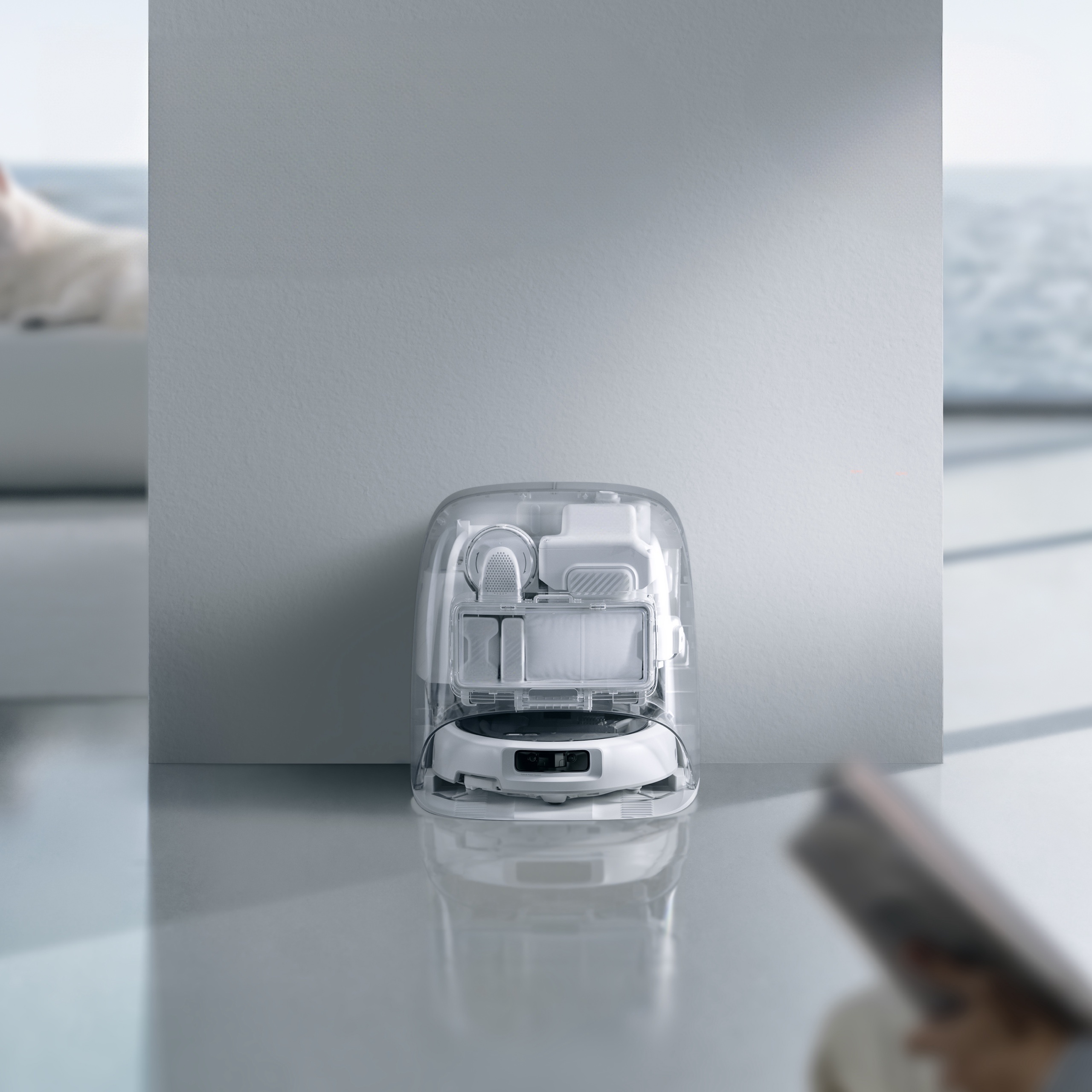 Smart Robot Vacuum & Mop with Self-Emptying Station – Powerful Cleaning for Your Home