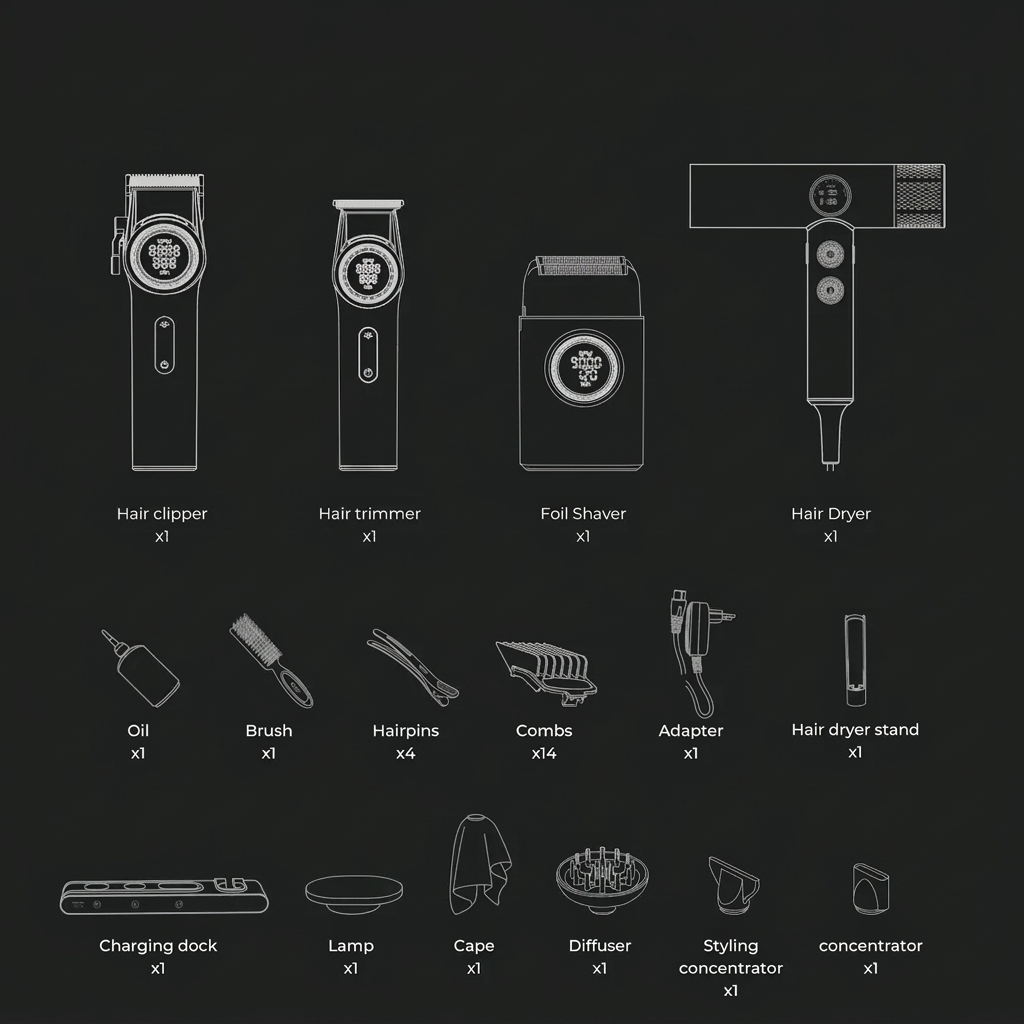 STEPLESS Pro 4-in-1 Grooming Kit