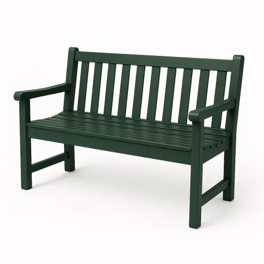 Holz Gartenbank Grün 120x58x85 cm-domfetra