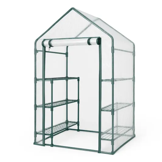 Garten Gewächshaus PVC mit Metallrahmen 150x70x50 cm-domfetra