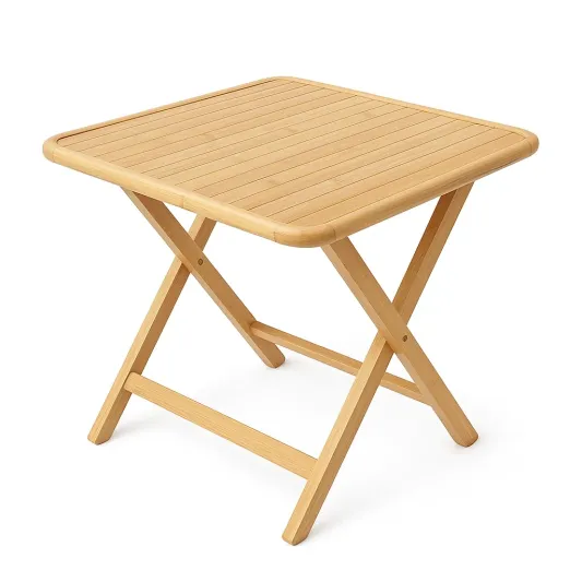 Klapptisch Bambus 70x70x75 cm-decofario