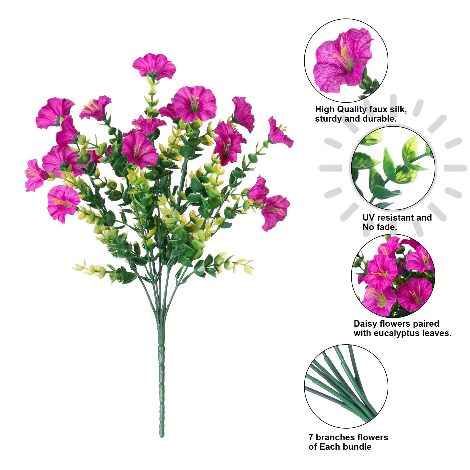 🔥Last Day Each Only $2.99🔥UV Resistant Look Real Petunias Flowers