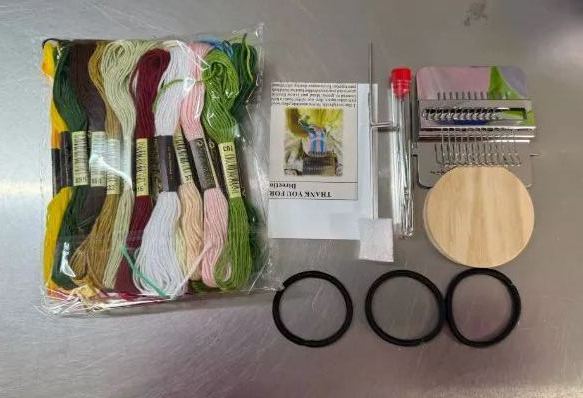 🌸Beginner Friendly Full Embroidery Kit🌸 Complete Hand Stitching Supplies Set with Color Floss, Wooden Hoop, Needles & Tutorial Guide