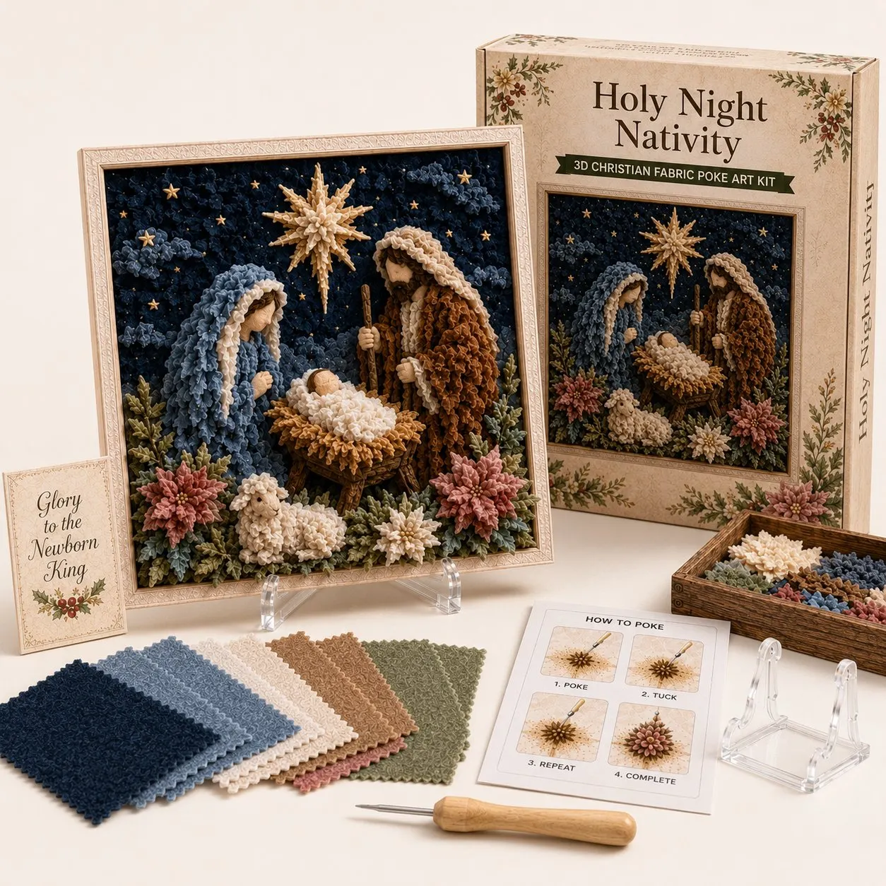 Holy Night Nativity kit contents