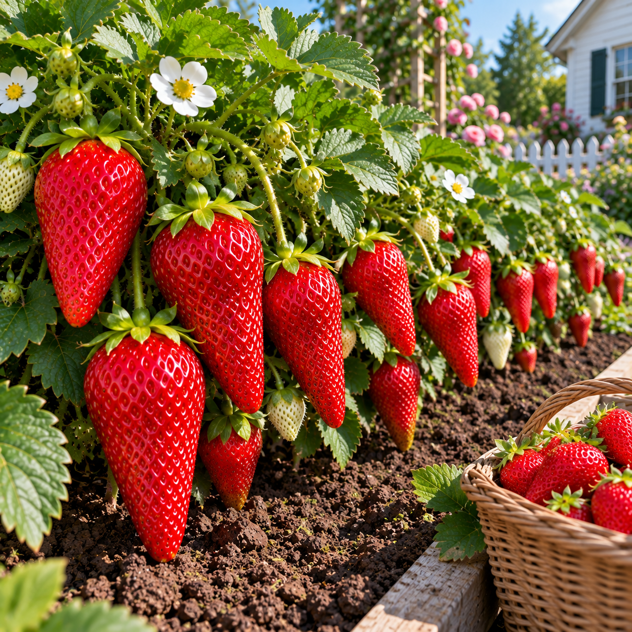 🍓Óriási, megnyúlt szamócák magjai – 3 szín ritka keveréke