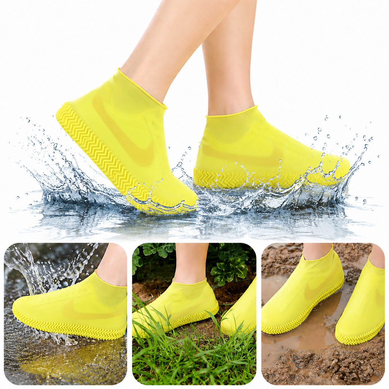 🌧️Pro-Grade Wear-Resistant Waterproof Shoe Covers (Reinforced Silicone)