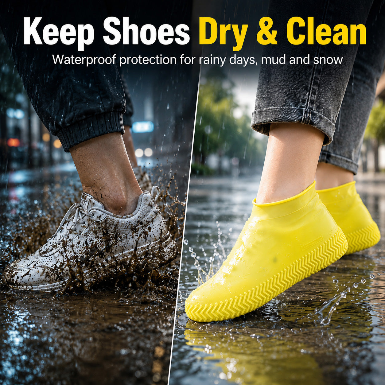 🌧️Pro-Grade Wear-Resistant Waterproof Shoe Covers (Reinforced Silicone)