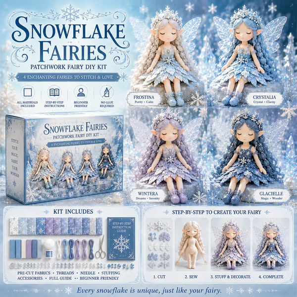 🔥LAST DAY 50% OFF🧵 Fairy Patchwork DIY Collection