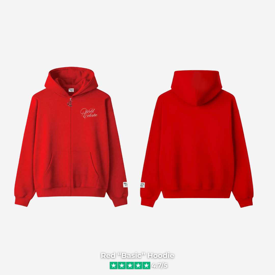 Red Basic Hoodie front view