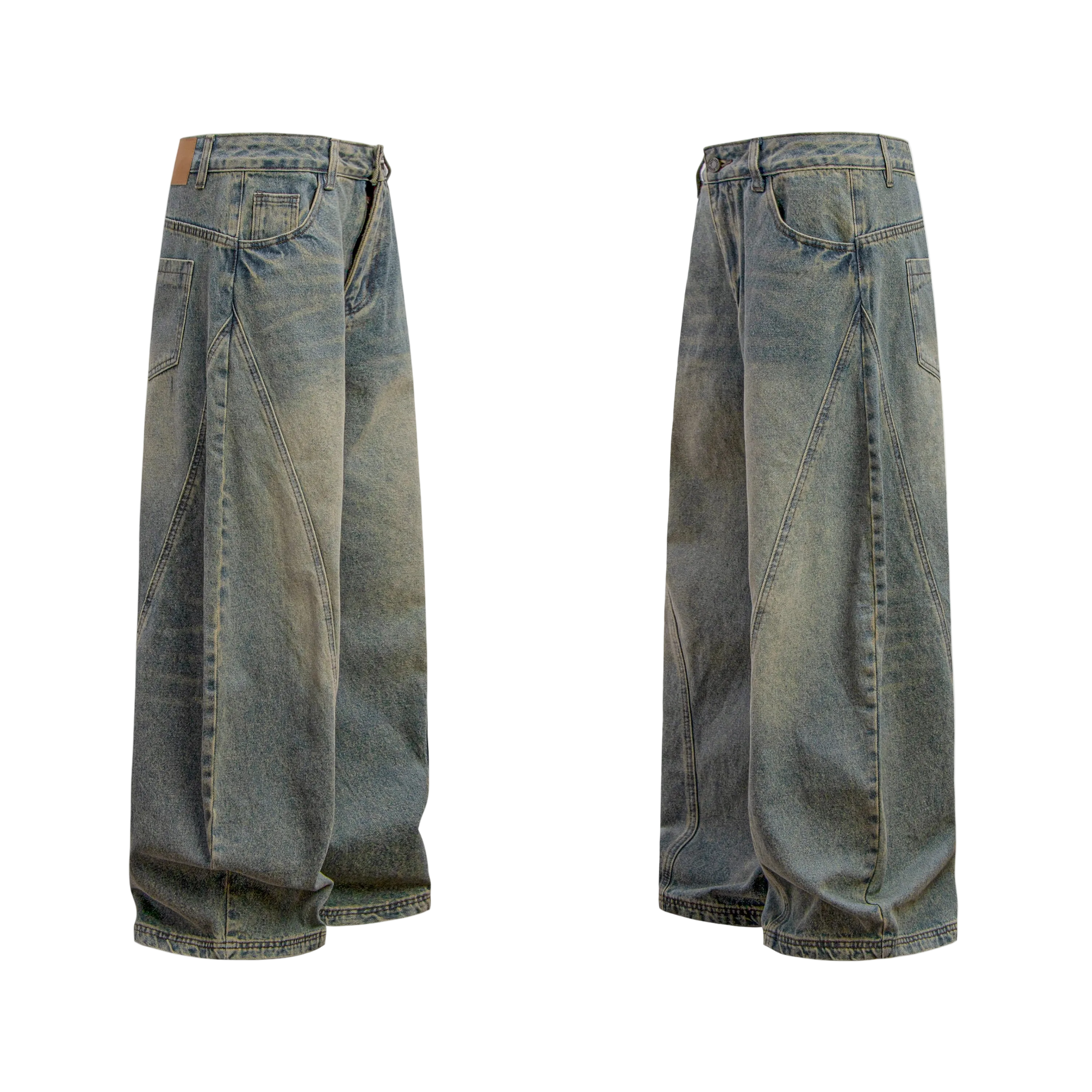 Washed Baggy Jeans