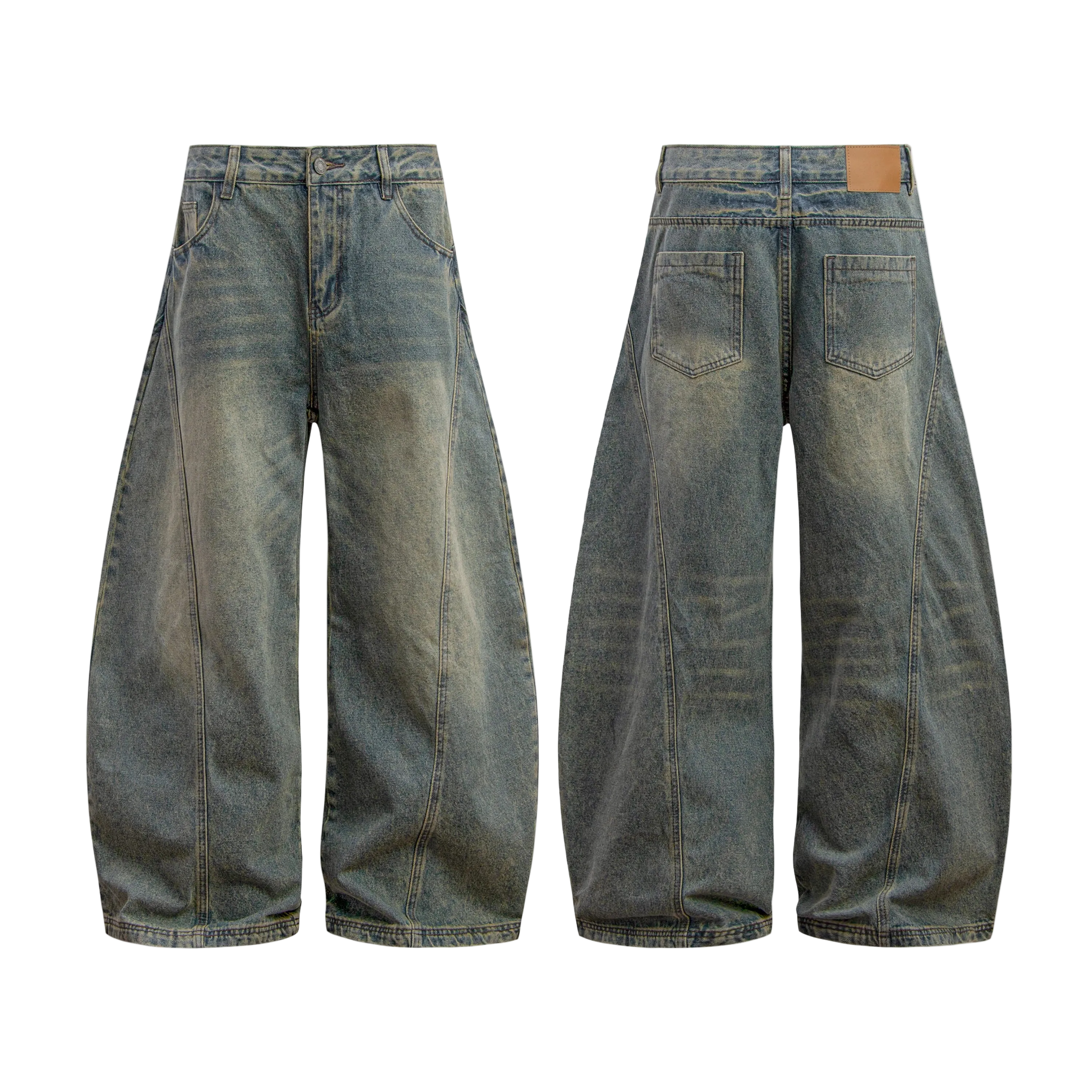 Washed Baggy Jeans