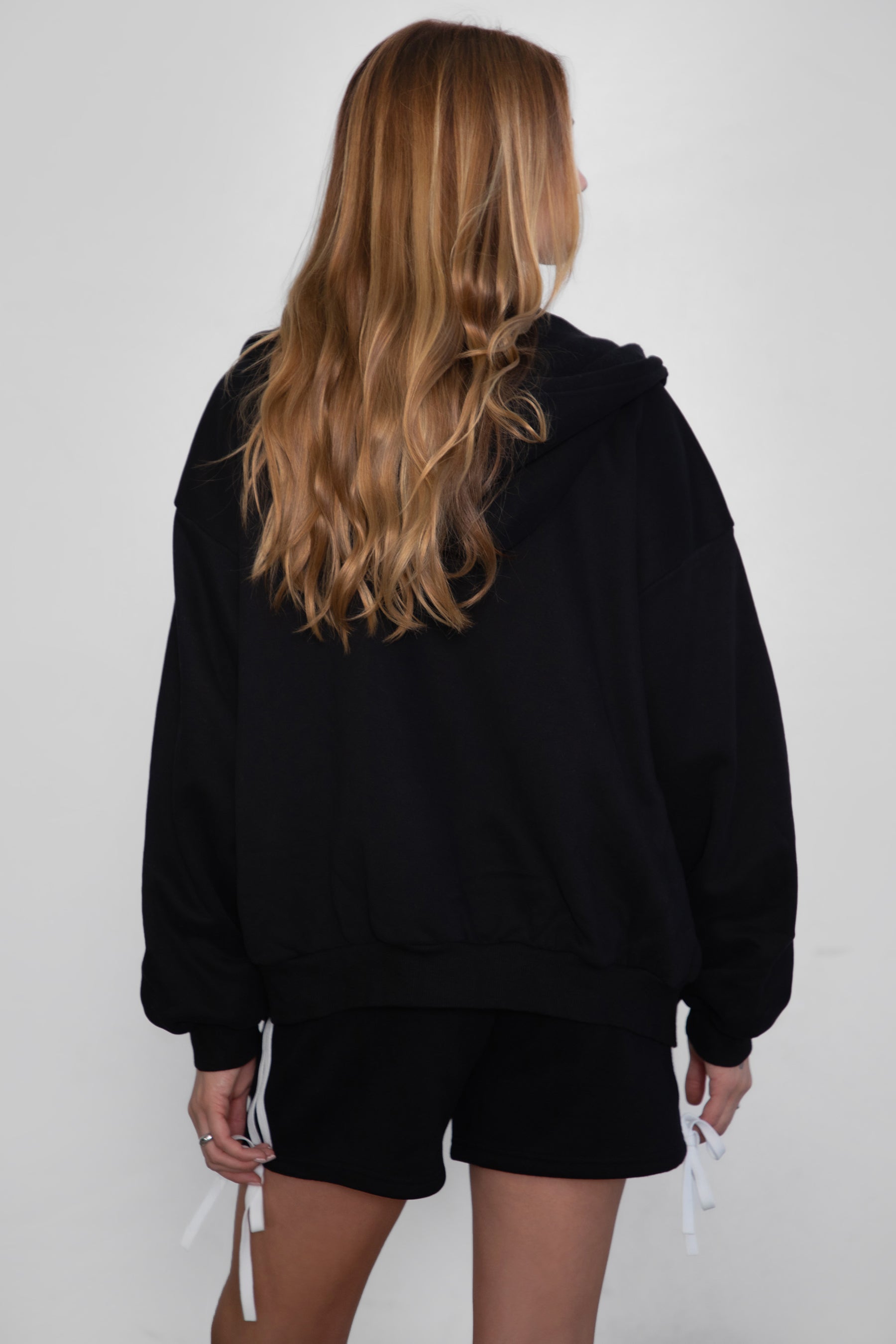  Plush Fleece Oversized Zip Up Hoodie